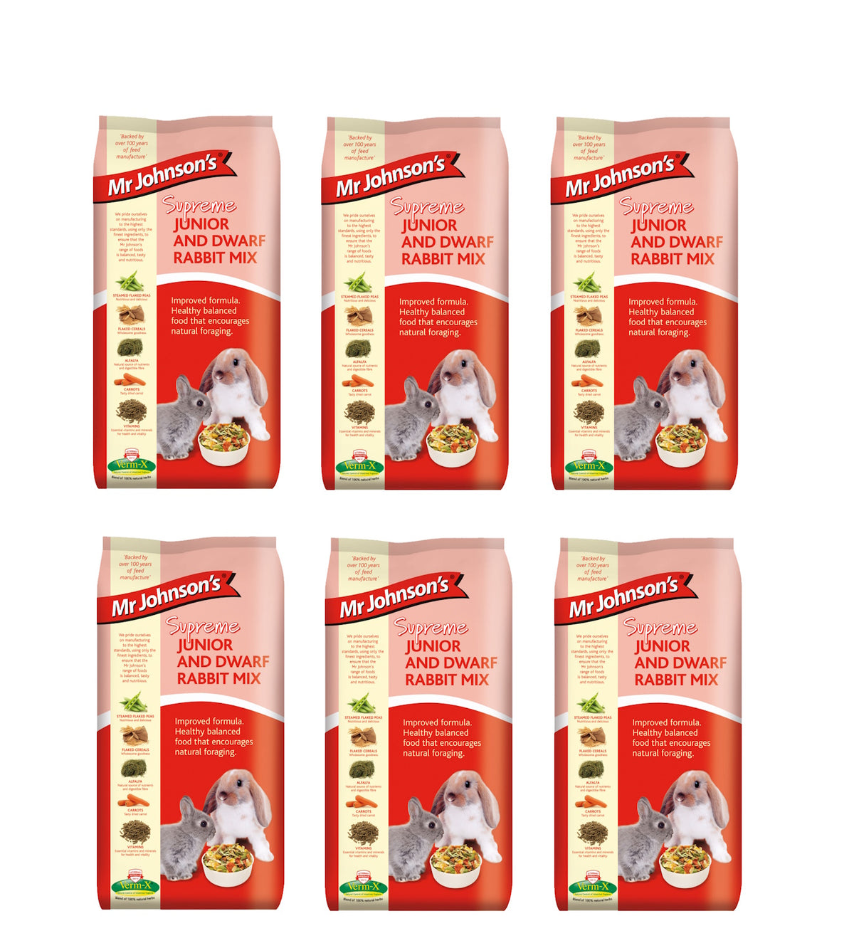 Mr Johnsons Junior & Dwarf 900g Rabbit Food