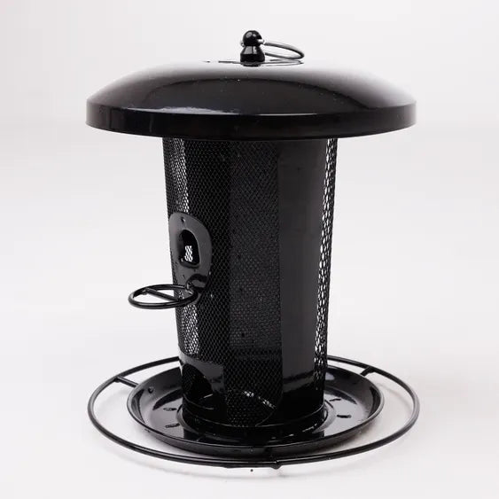Henry Bell Black Heavy Duty Dual Seed & Sunflower Heart Feeder