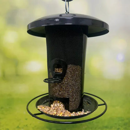 Henry Bell Black Heavy Duty Dual Seed & Sunflower Heart Feeder