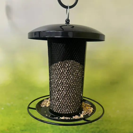 Henry Bell Black Heavy Duty Dual Seed & Sunflower Heart Feeder