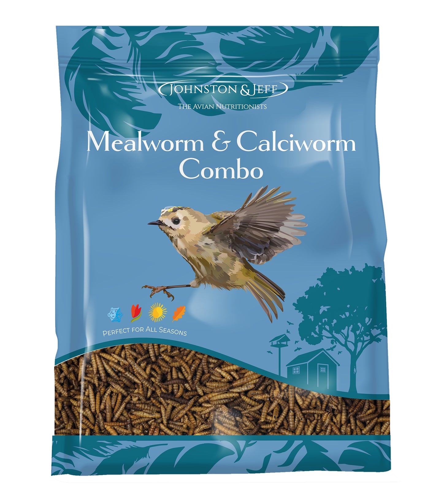 Johnston & Jeff Mealworm & Calciworm Combo Wild Bird Food 1kg