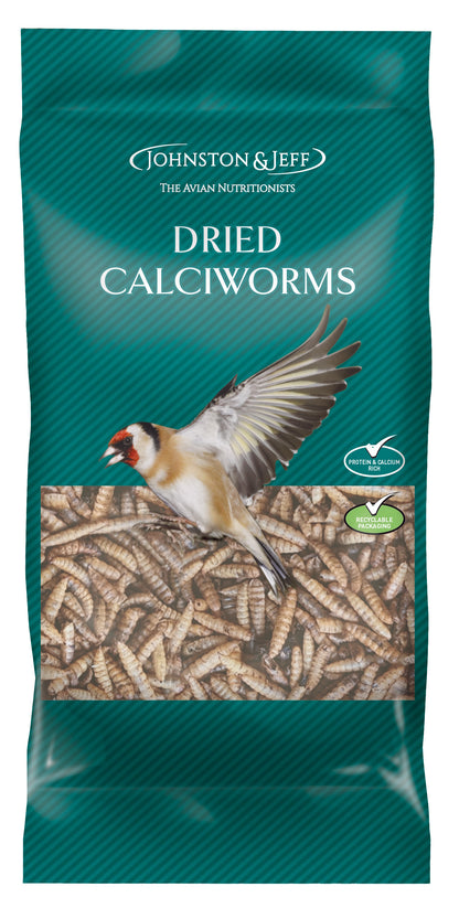Johnston & Jeff Dried Calciworms Wild Bird Food 500g
