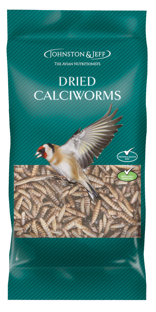 Johnston & Jeff Dried Calciworms Wild Bird Food 500g