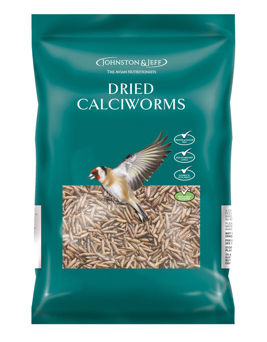 Johnston & Jeff Dried Calciworms Wild Bird Food 1kg