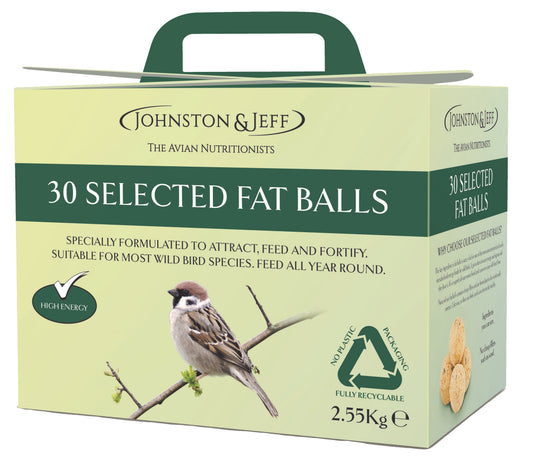 Johnston & Jeff Selected Fat Balls Wild Bird Food Box Of 30