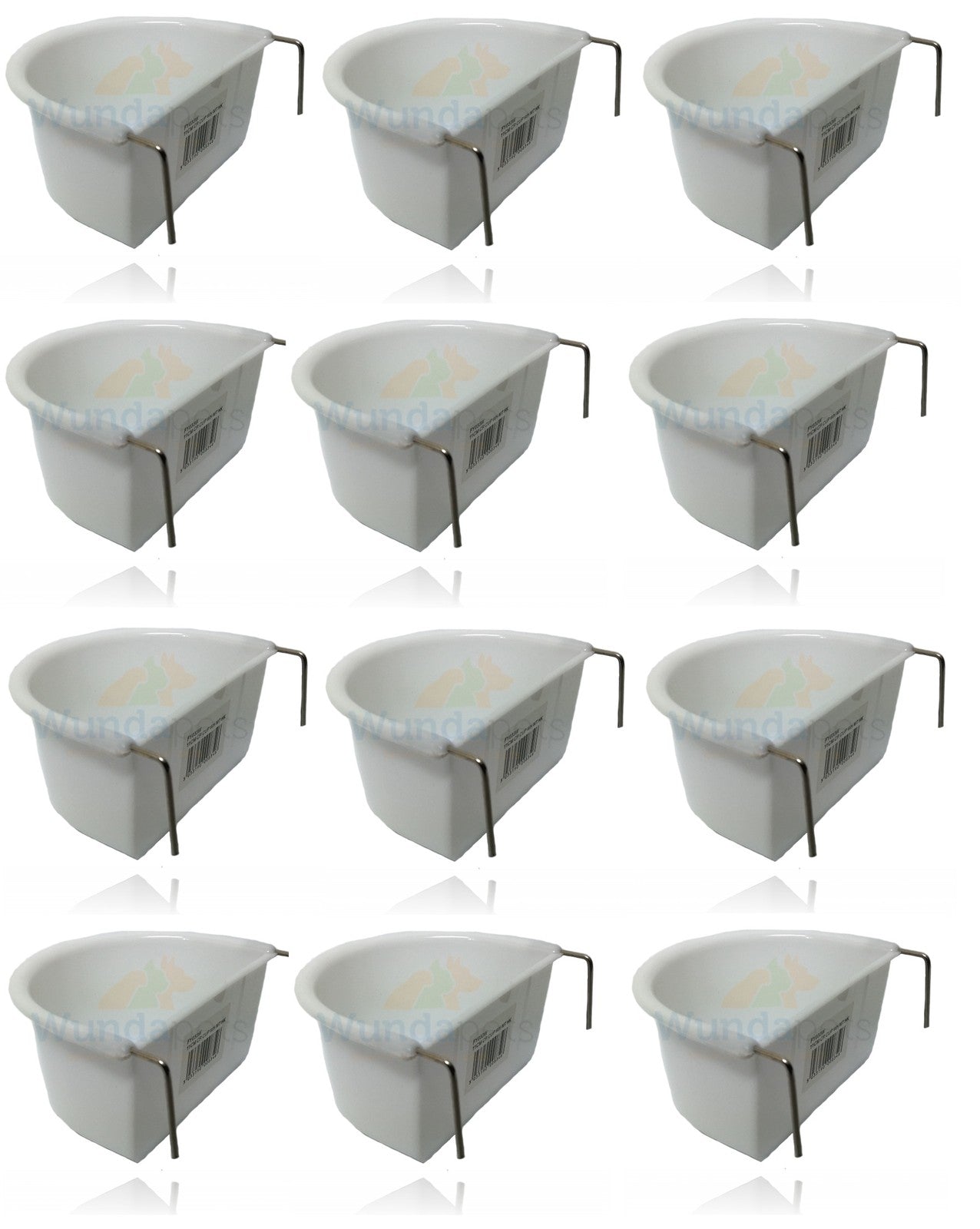 White Plastic D Cup 11cm