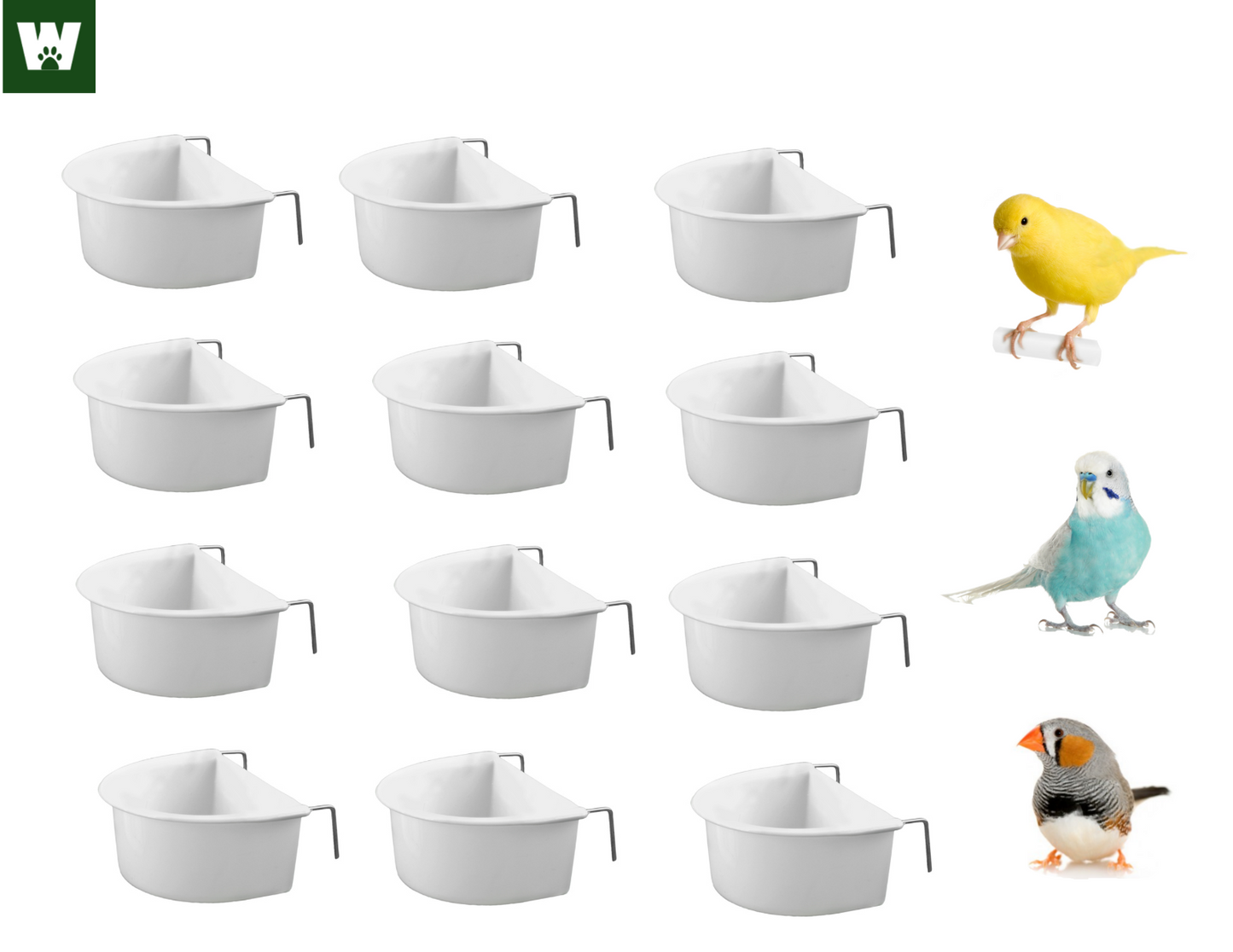 White Plastic D Cup 6.5cm