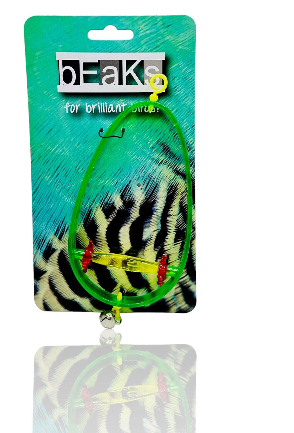 Beaks Bird Plastic Oval Perch With Bell
