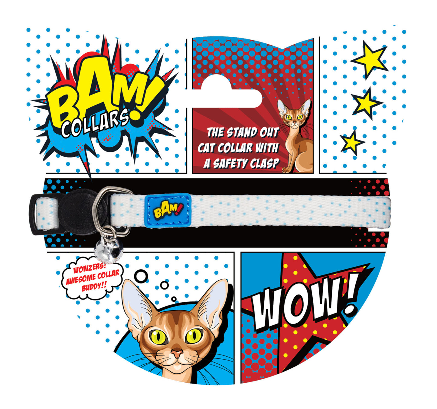 BAM! Cloud Dotty Cat Collar