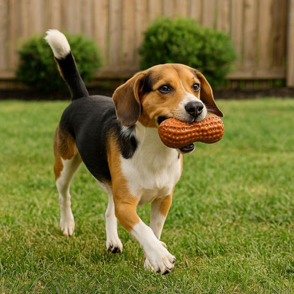 Tuffs Tpr Nutty Peanut Squeaky Toy Small