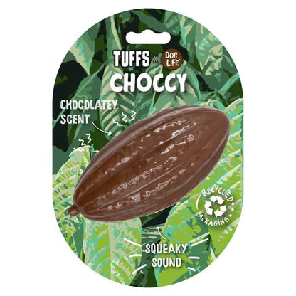 Tuffs Dog Life Choccy Large Scented Dog Squeaky Toy