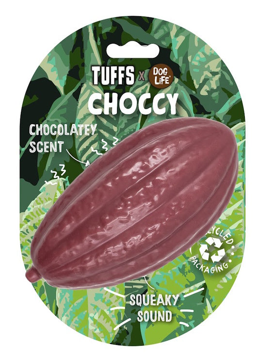 Tuffs Dog Life Choccy Large Scented Dog Squeaky Toy