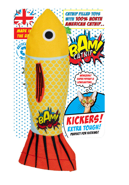 BAM! Catnip Fish Kicker Cat Toy