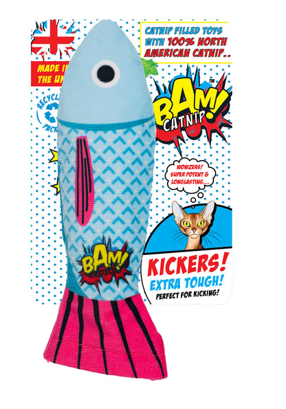 BAM! Catnip Fish Kicker Cat Toy