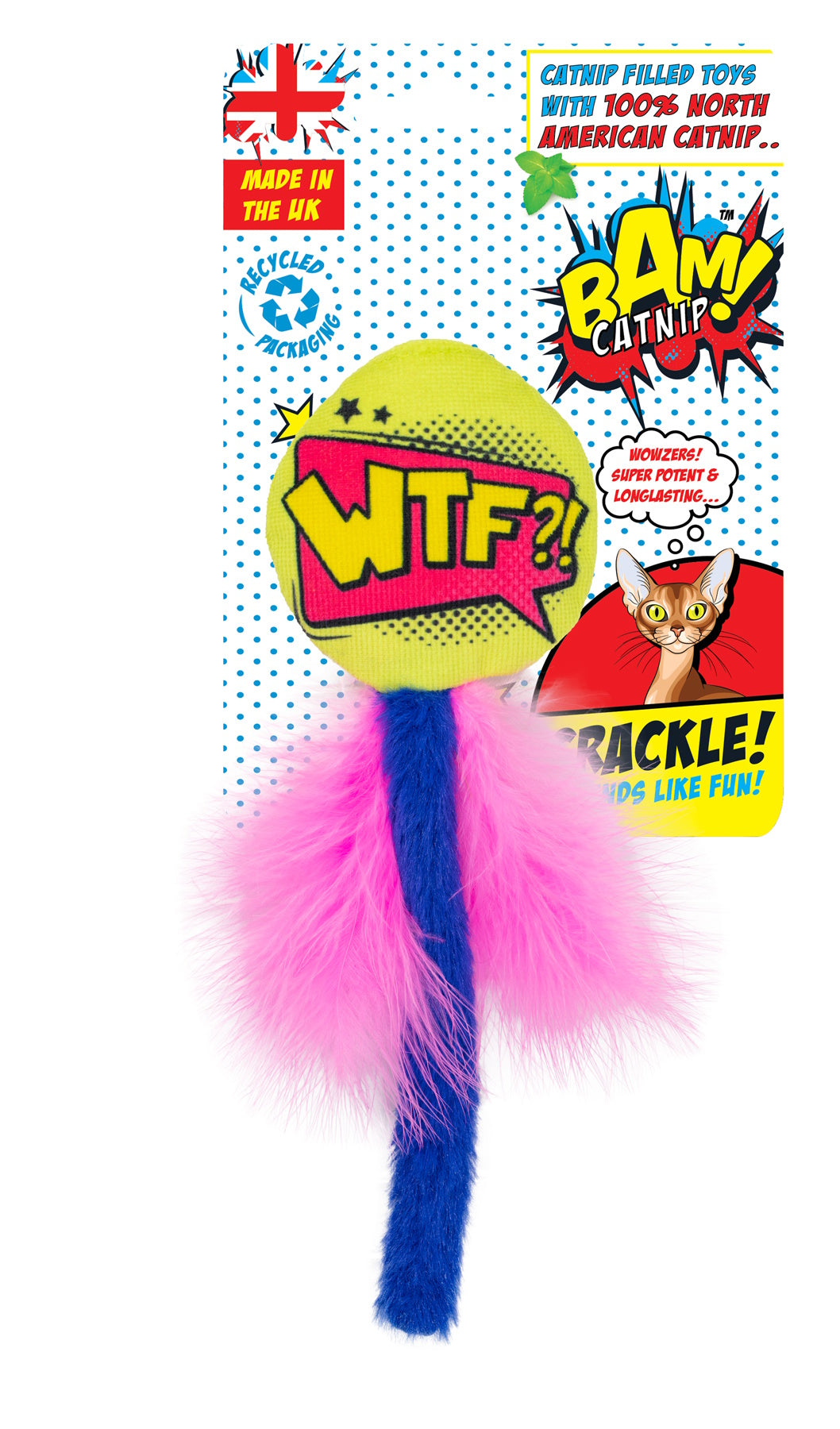 BAM! Catnip Crackle Tail Cat Toy