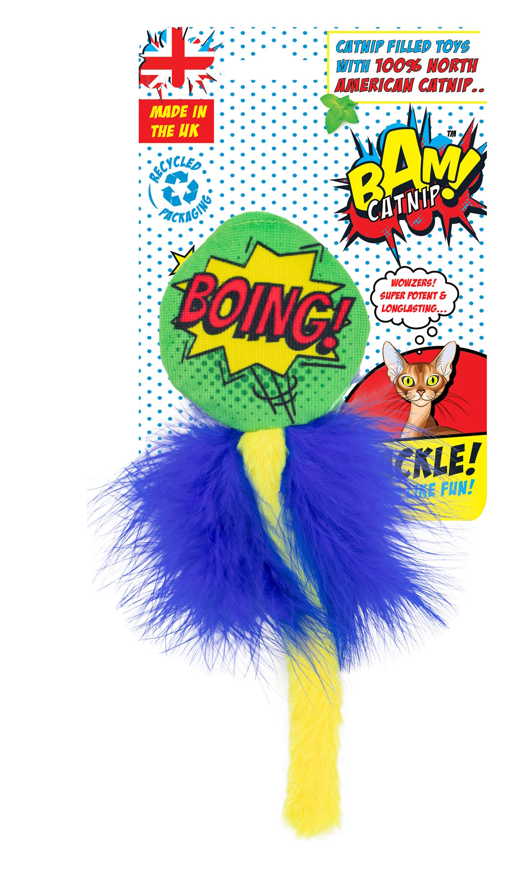 BAM! Catnip Crackle Tail Cat Toy