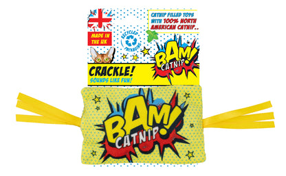 BAM! Catnip Crackle Pillow Cat Toy