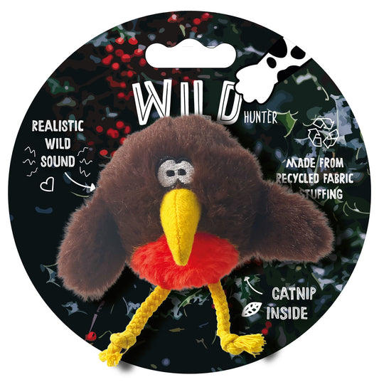Wild Hunter Christmas Robin Cat Play Toy