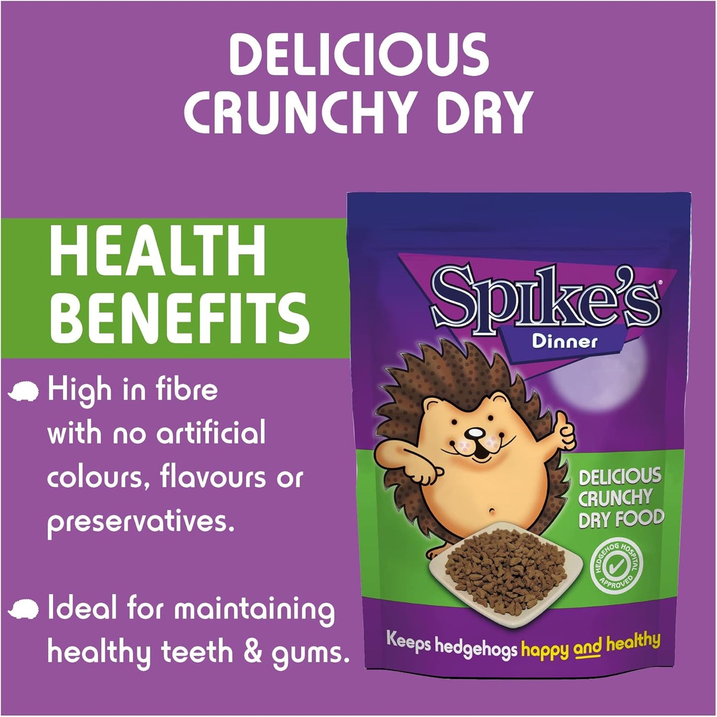 Spikes Dinner Crunchy Dry Hedgehog Food 650g