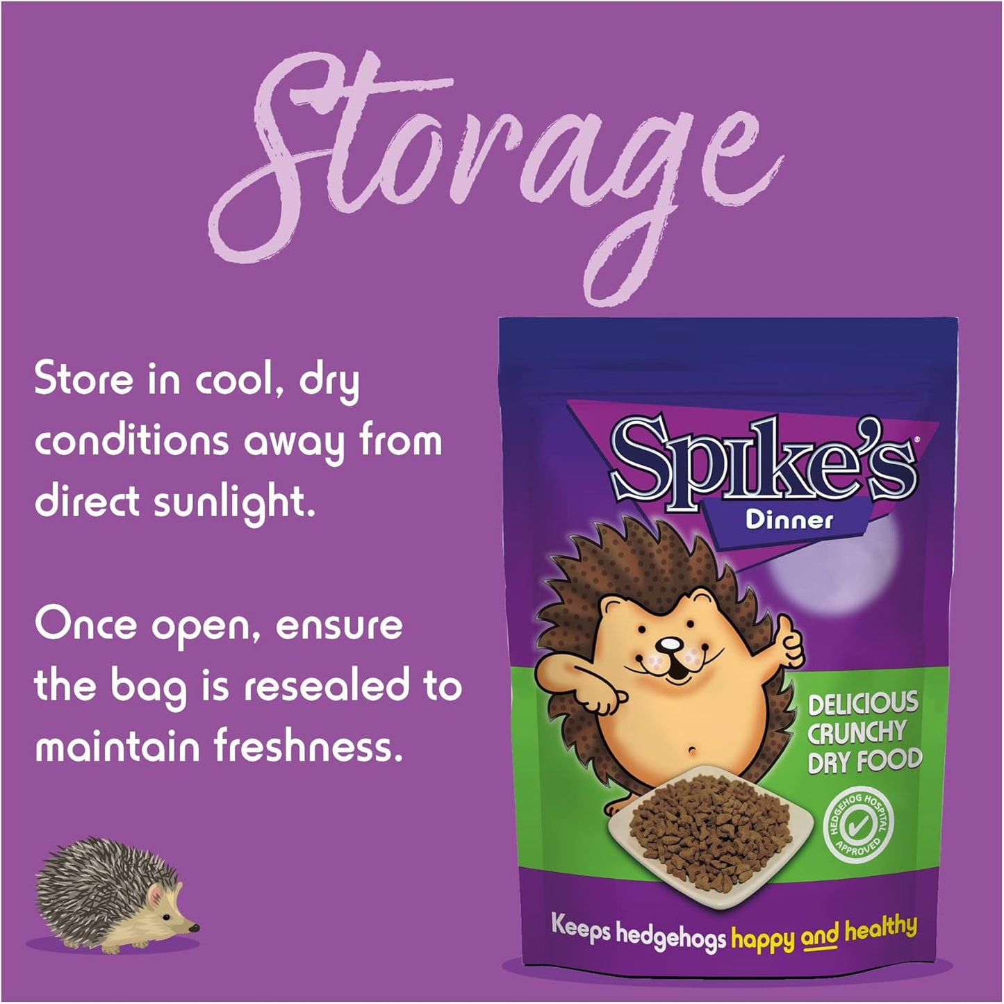 Spikes Dinner Crunchy Dry Hedgehog Food 650g