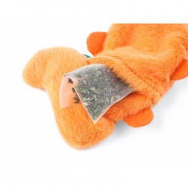 Zoon Nip-It Refillable Catnip Fox