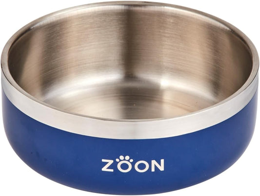 Zoon Thermal Pet Food Bowl 20cm Navy Blue
