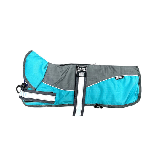 Animate Reflective Grey/Teal Padded Waterproof Coat 10"