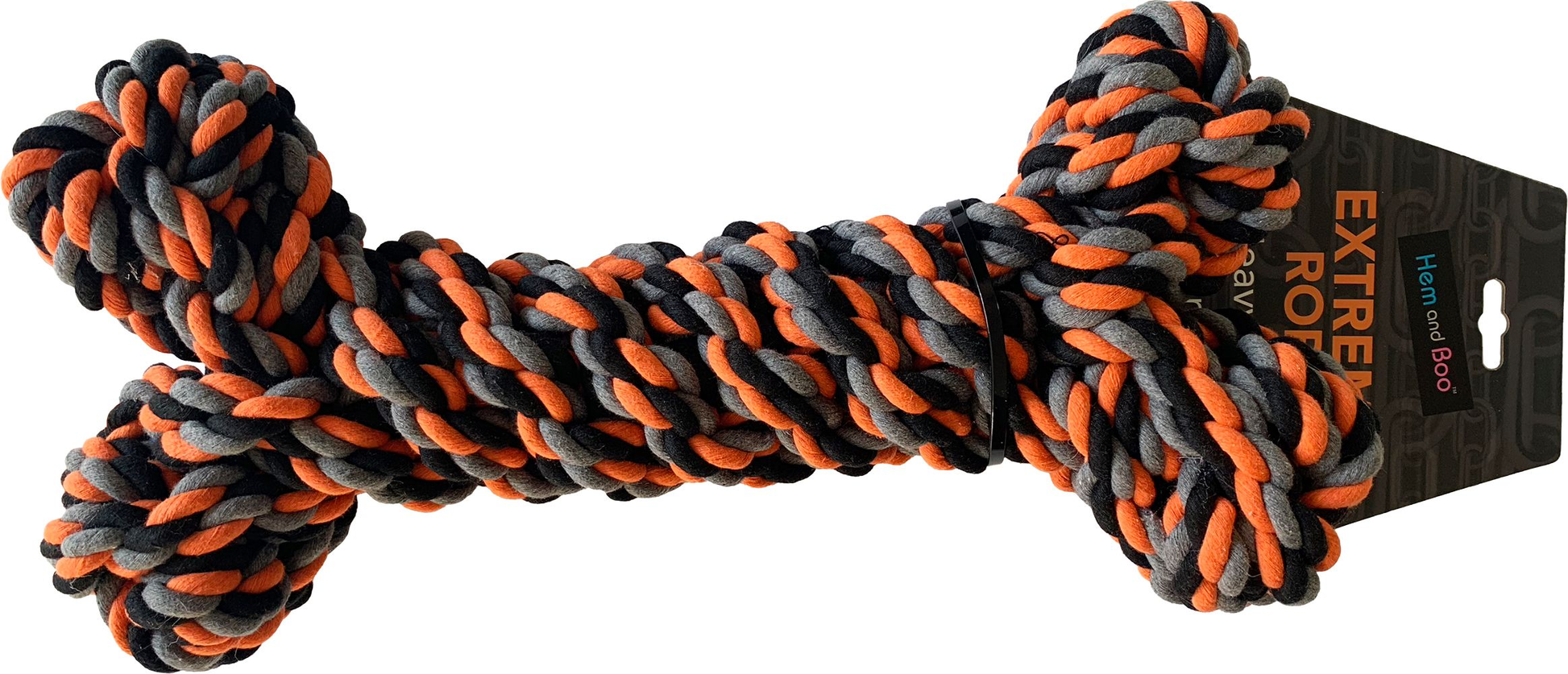 Boo Rop Hem & Boo 40cm Super Heavy Rope Bone Toy – Wundapets