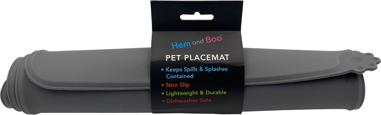 Hem & Boo Place Mat For Pet Bowls 47 x 29.9cm Assorted Colours
