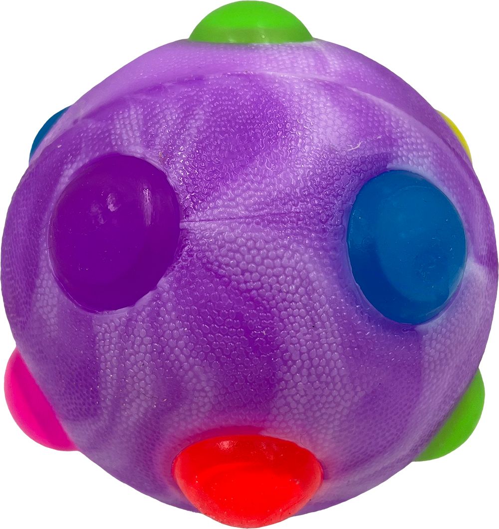 1x Hem & Boo Flashing Nobbly Ball 10cm