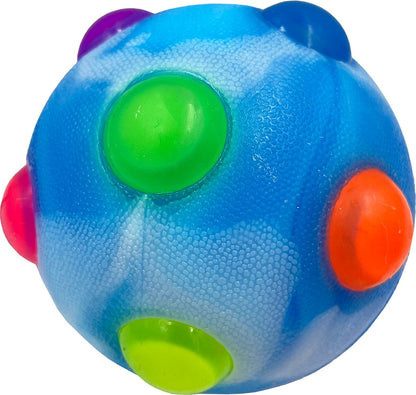 1x Hem & Boo Flashing Nobbly Ball 10cm
