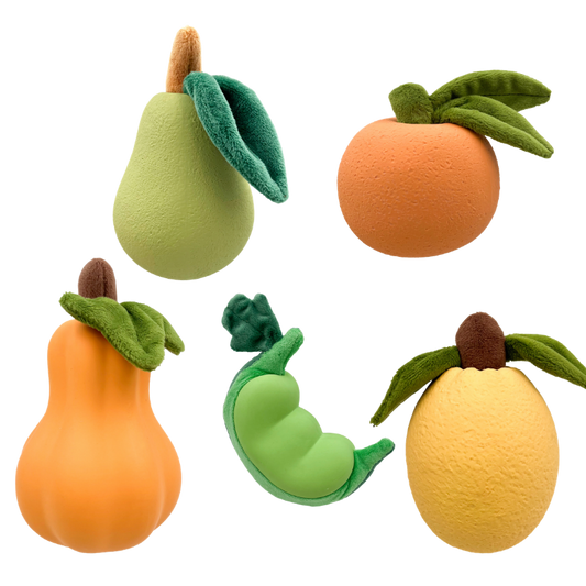 1x Hem & Boo Latex Plush Fruit & Veg Assorted
