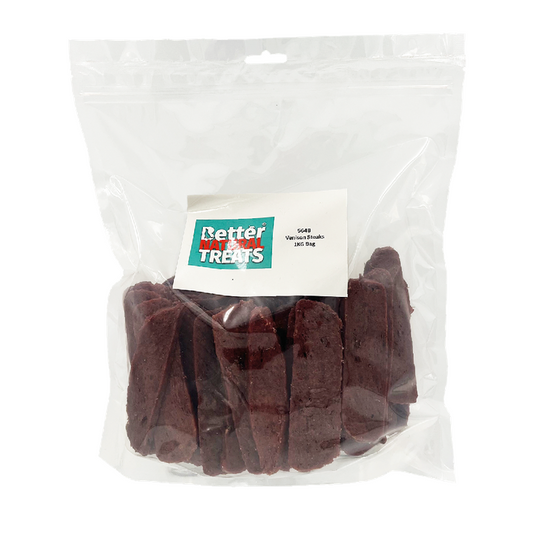 Better Natural Treats Venison Steaks Dog Treats 1kg