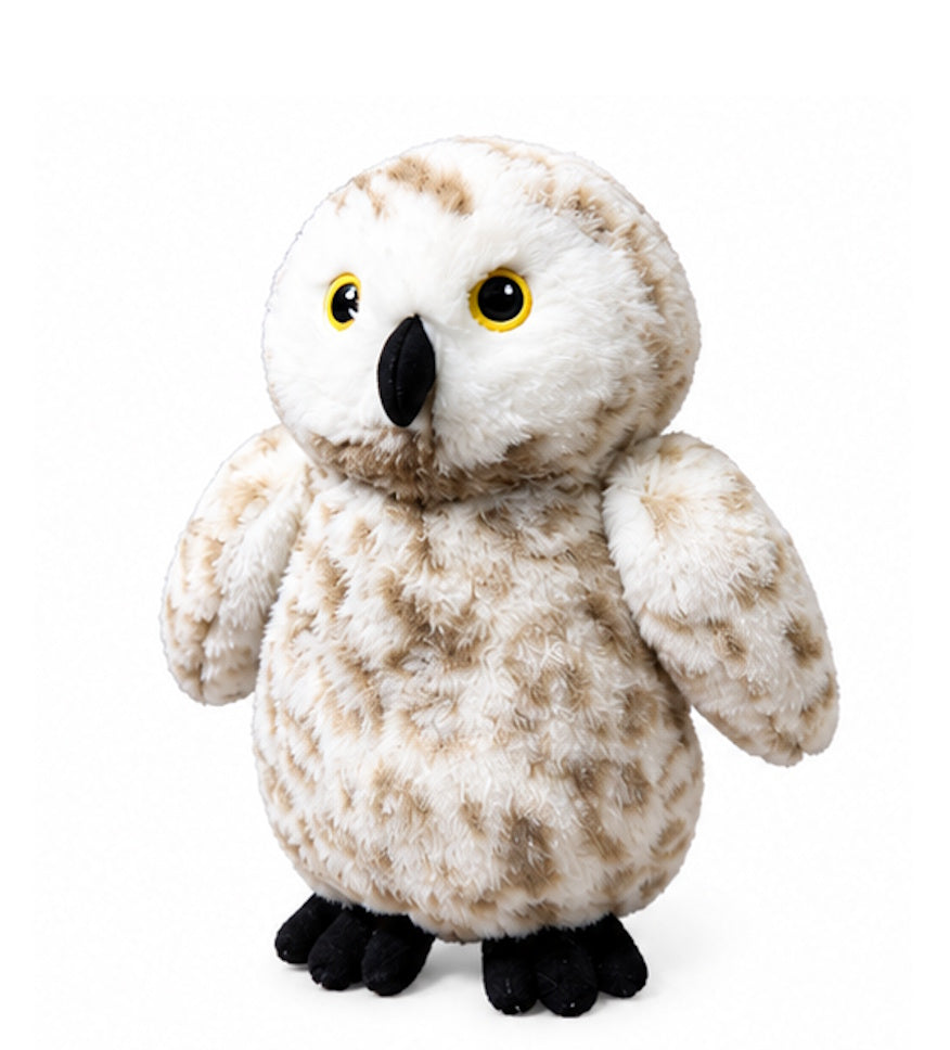 Hem & Boo Winter Toy Snowy Owl Soft Squeaky Dog Toy