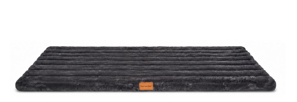 Hem & Boo Superplush Dog Mat Grey XL 120 x 75 x 4cm