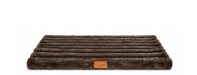 Hem & Boo Superplush Dog Mat Brown XS 60 x 45 x 4cm