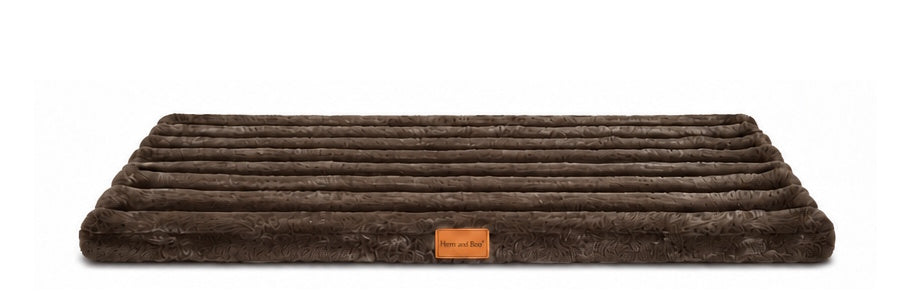 Hem & Boo Superplush Dog Mat Brown M 90 x 60 x 4cm