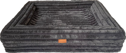 Hem & Boo Premium Orthopaedic Memory Foam Rectangular Grey Bed 93 x 70 x 20cm