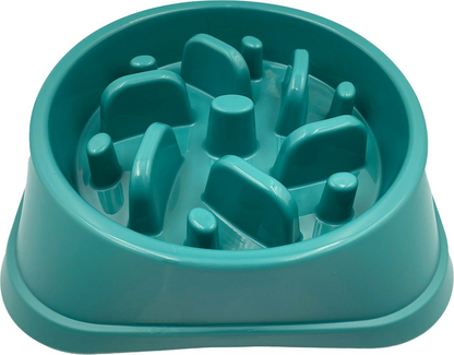 Hem & Boo Anti Gulp Slow Feeder Bowl Small/Medium Assorted Colours
