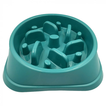 1x Hem & Boo Anti Gulp Slow Feeder Bowl Med/Lge Assorted Colours