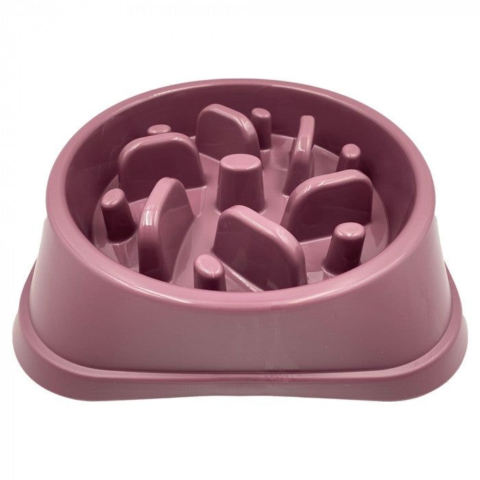 1x Hem & Boo Anti Gulp Slow Feeder Bowl Med/Lge Assorted Colours