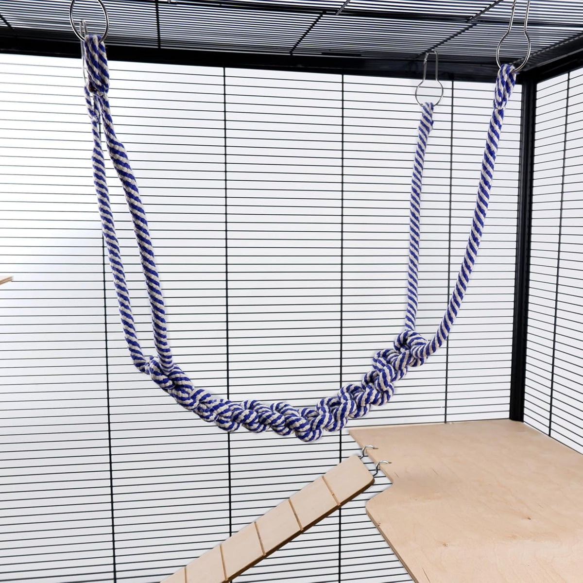 Little Friends Small Animal Rope Bridge Blue
