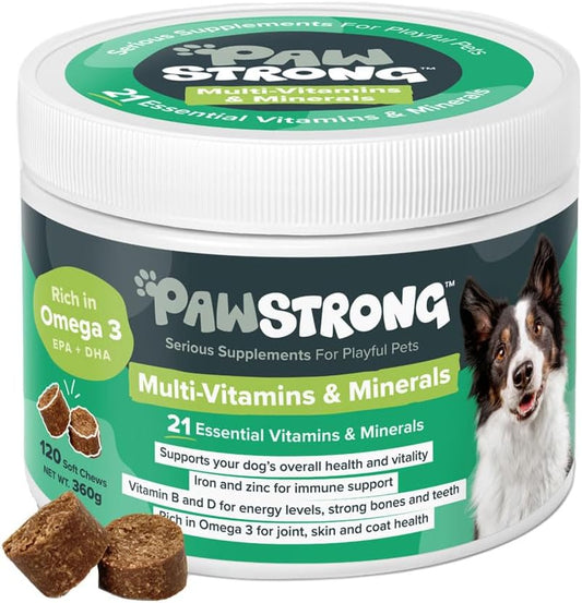 Pawstrong Multi Vitamins & Minerals Supplement For Dogs 360g