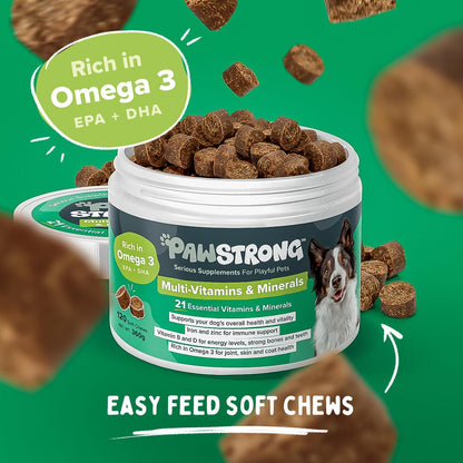 Pawstrong Multi Vitamins & Minerals Supplement For Dogs 360g