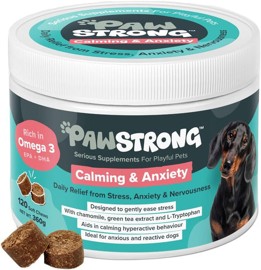 Pawstrong Calming & Anxiety Supplement For Dogs 360g