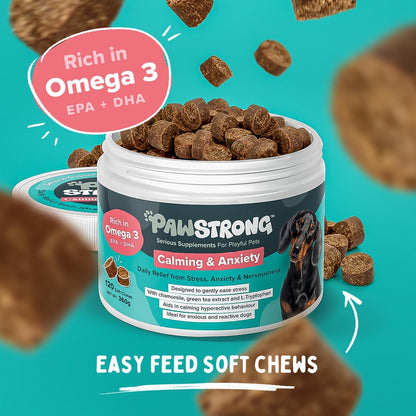 Pawstrong Calming & Anxiety Supplement For Dogs 360g