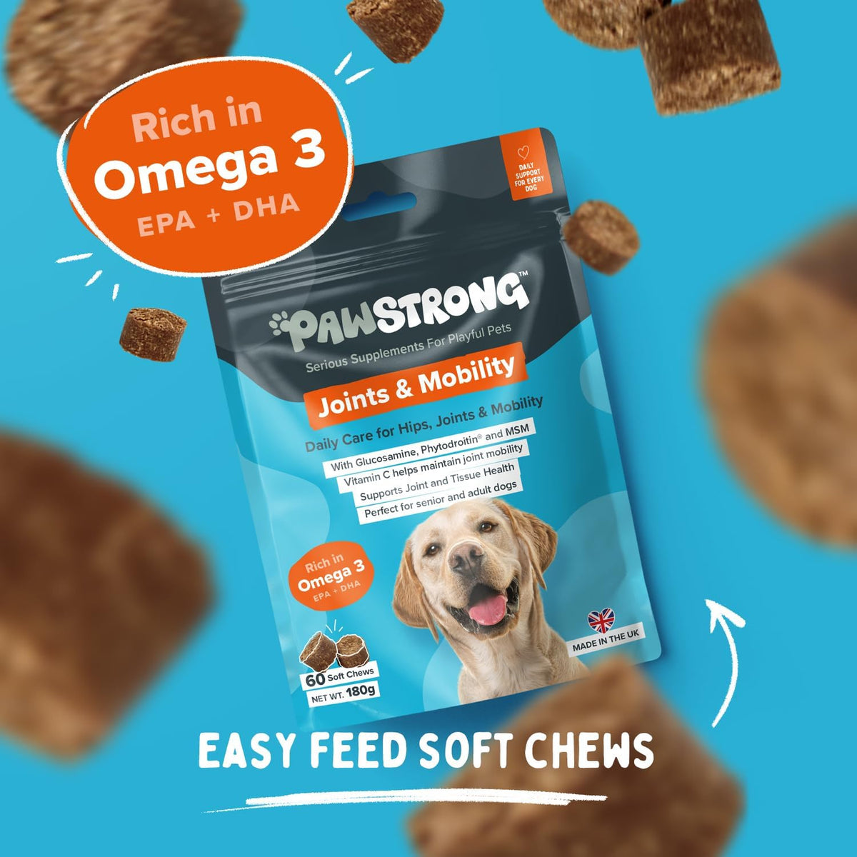 Pawstrong Joint & Mobility Supplement For Dogs 180g