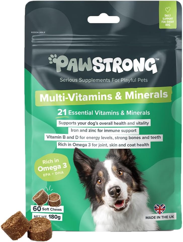 Pawstrong Multi Vitamins & Minerals Supplement For Dogs 180g