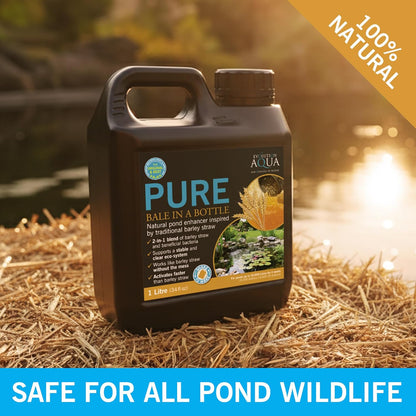 Evolution Aqua Pure Bale In A Bottle Barley Straw For Ponds With Beneficial Bacteria 500ml