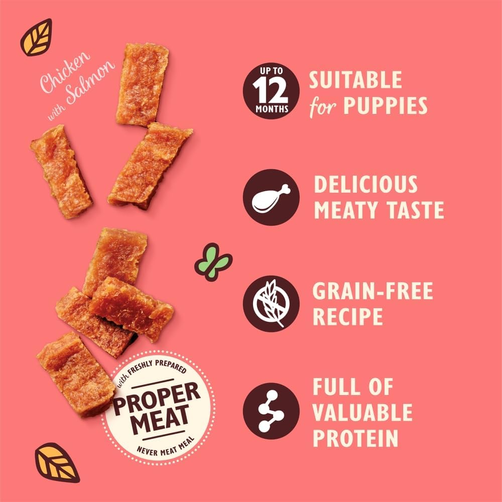 Lilys Kitchen Chicken Nibbles With Salmon Puppy Treats 70g